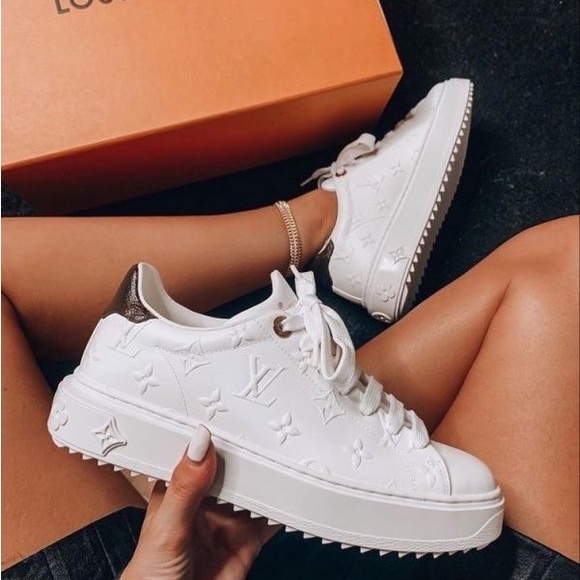 Louis Vuitton Shoes - Louis Vuitton women’s sneakers time out 38.5